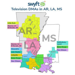 DMA map for SwyftTV customers